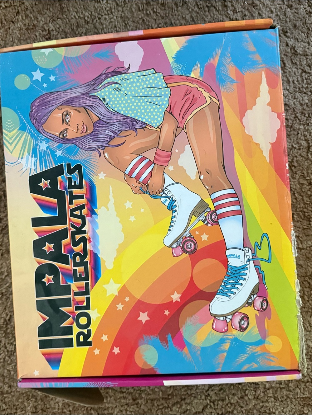 Impala White & Pink Roller Skates - Classic Women's Quad Skates